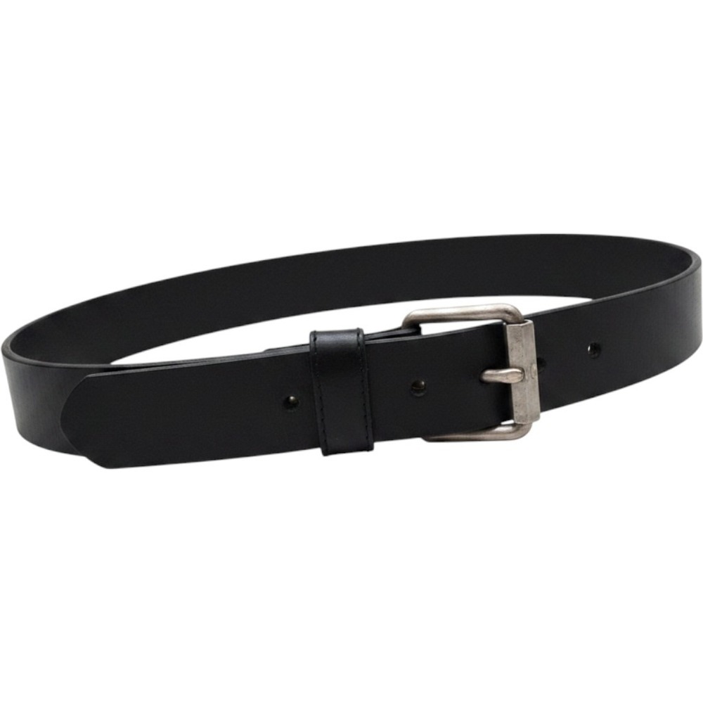 Gap Full Grain Leather Belt Mens 36 Black Classic Square Buckle